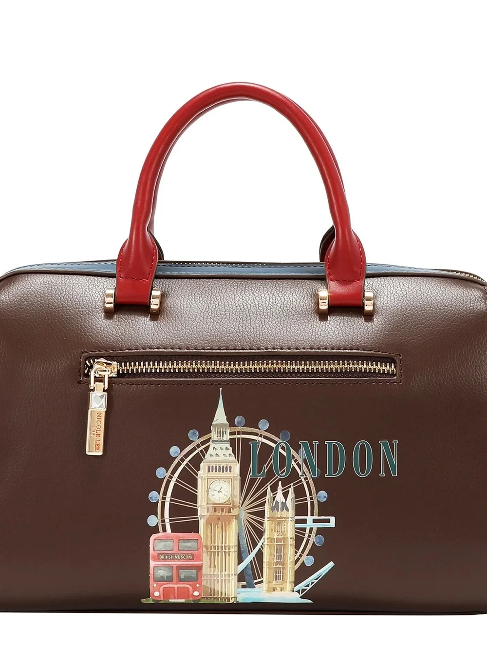 Nicole Lee brown LONDON EYE BOSTON BAG